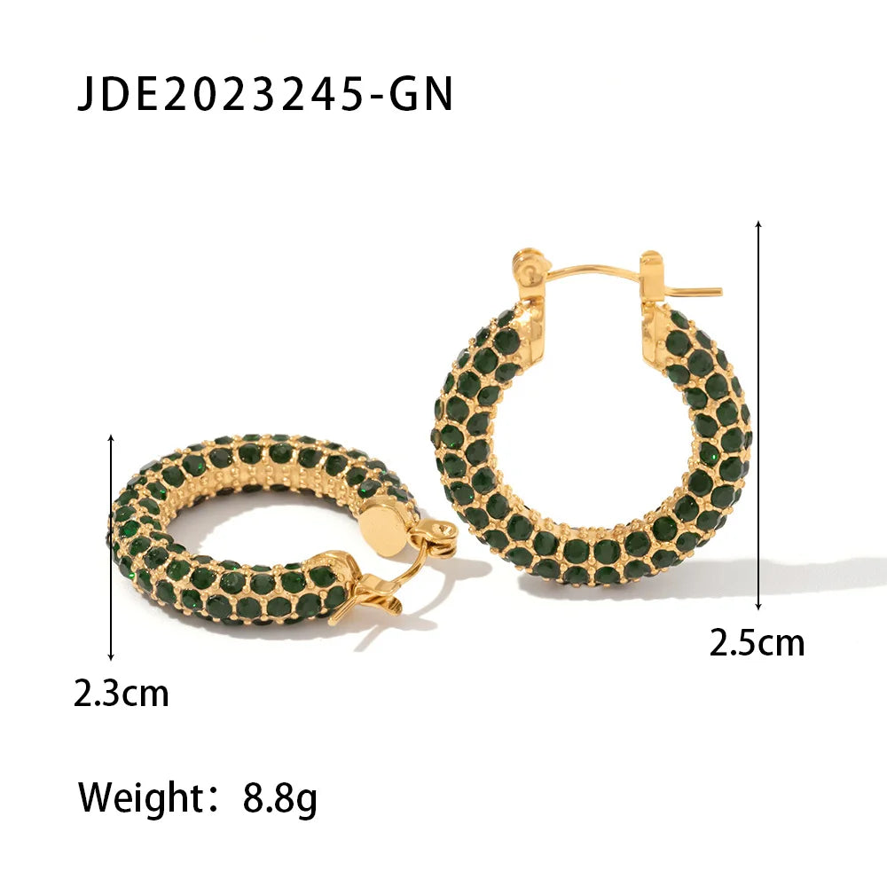 Vera Textured Geometric Hoop Earrings