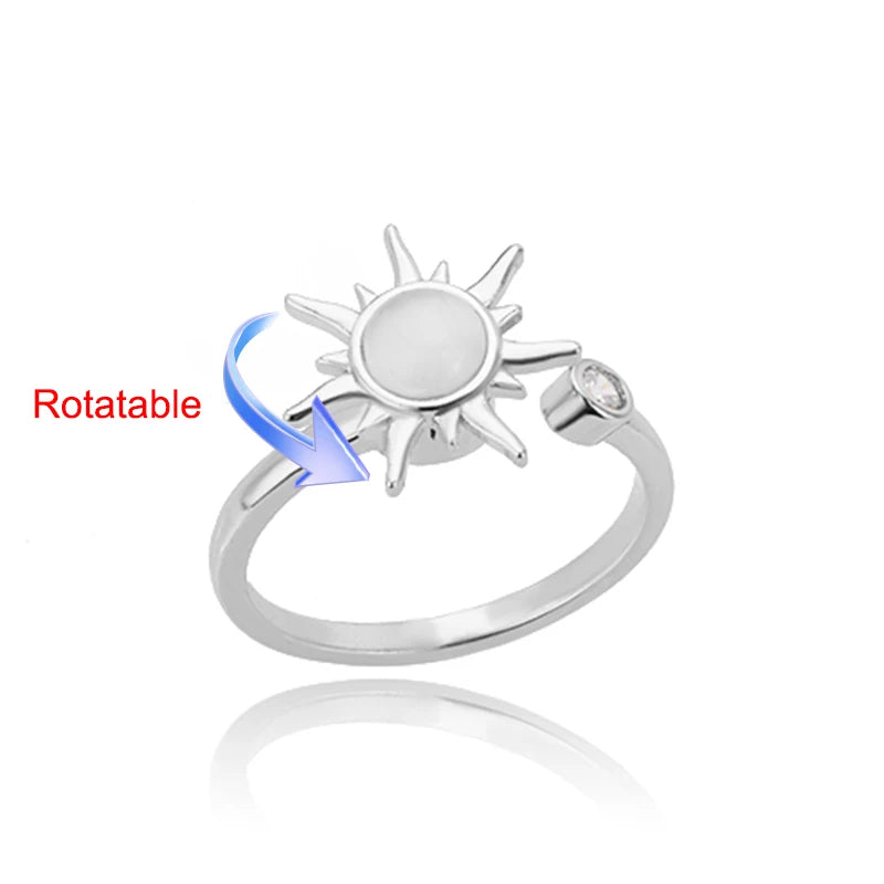 Serena Four-Leaf Clover Rotating Ring