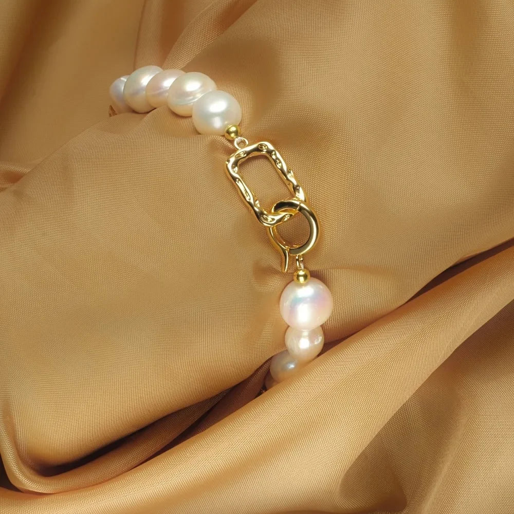 Baroque Freshwater Pearl Bracelet Natural Beauty .