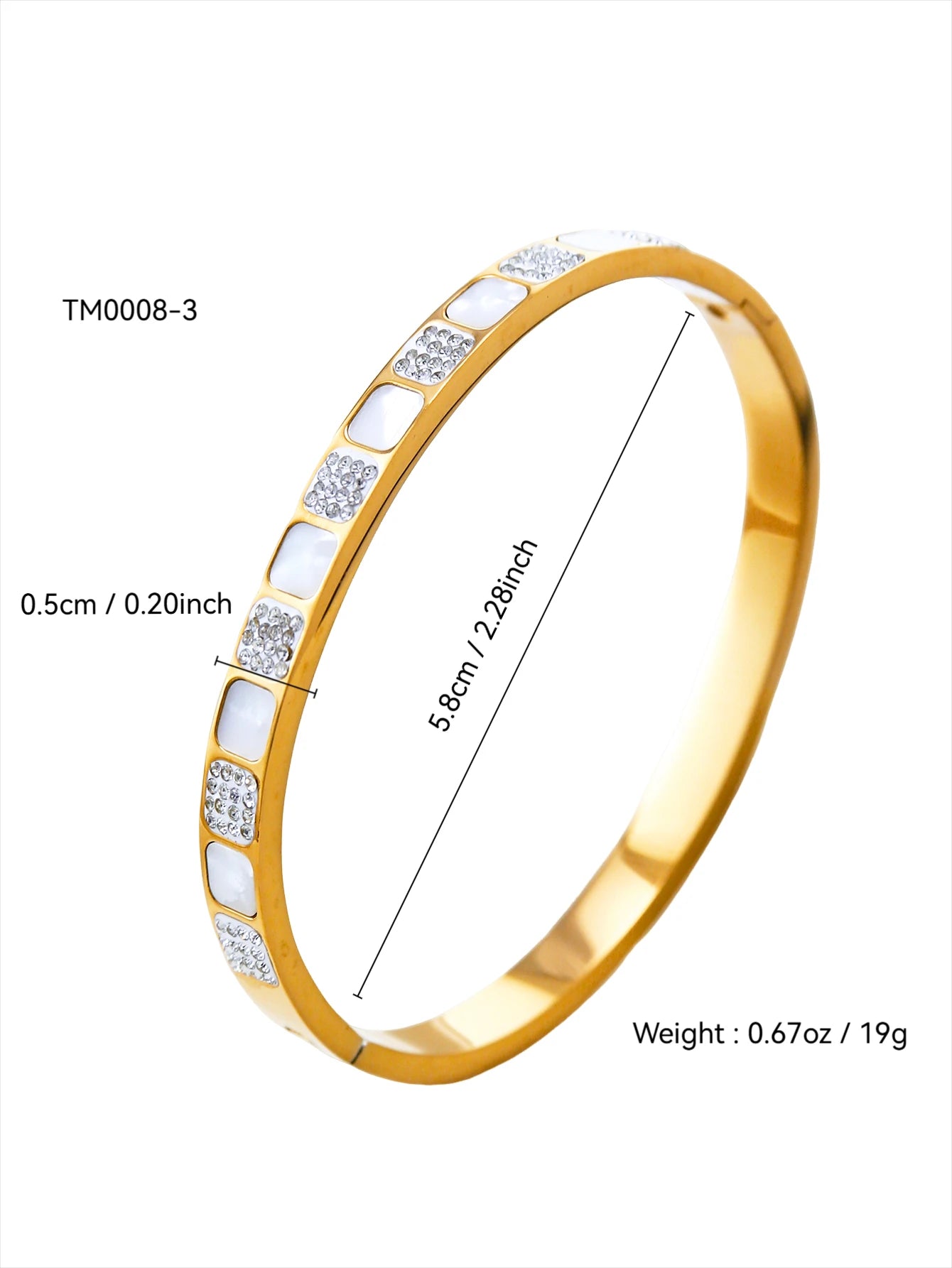 Aurora Radiance Gold-Plated Zirconia Bracele