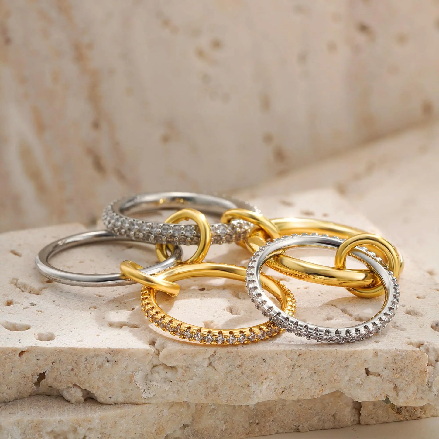 Bague double-layer Élégance