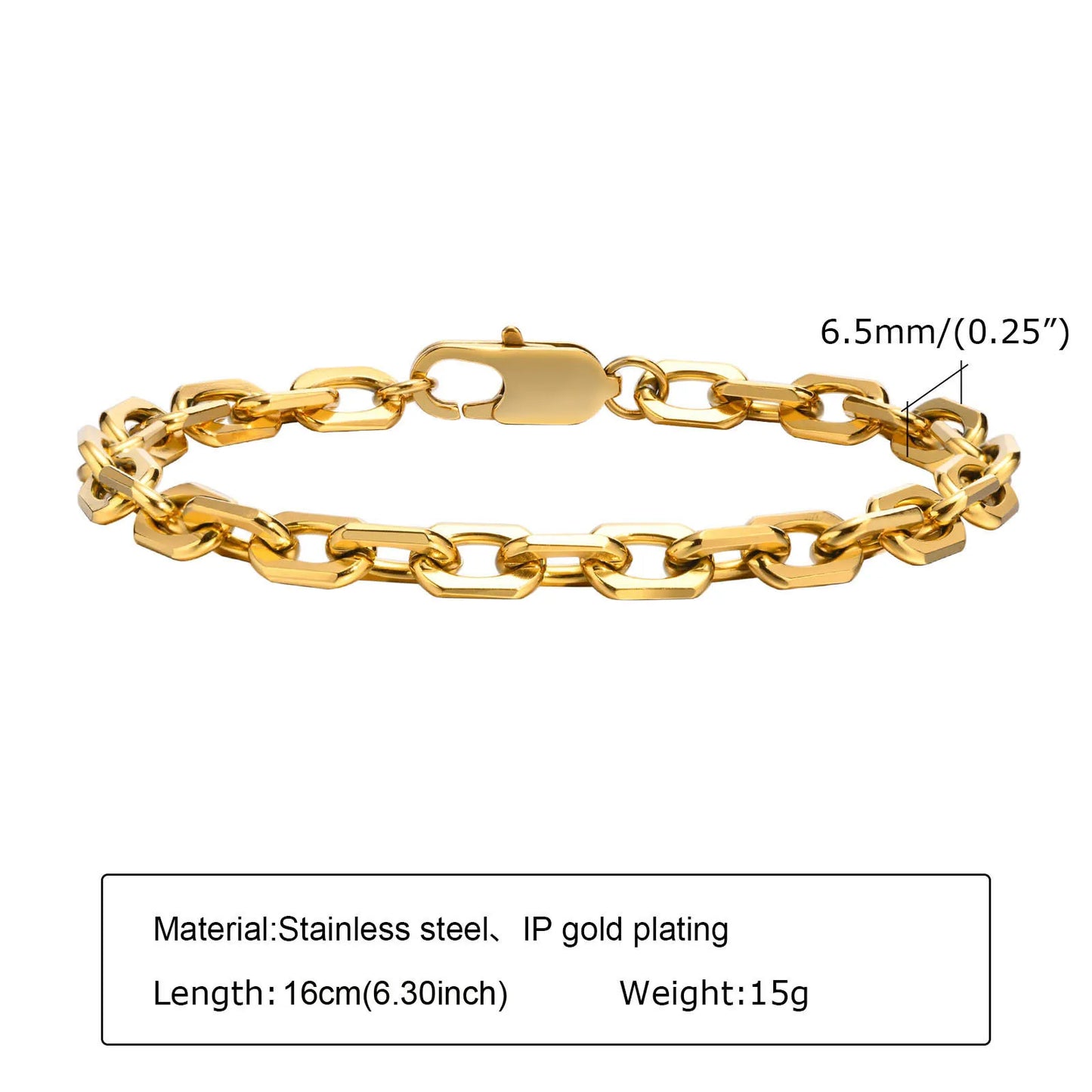 Aurora Twist Paperclip Chain Bracelet