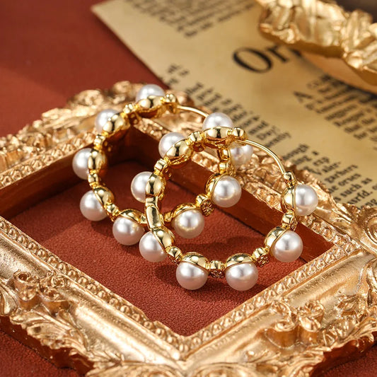 Éclat Pearl Hoops