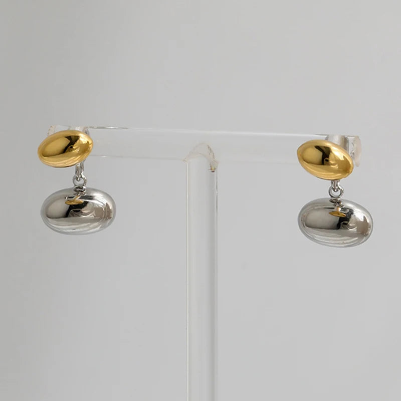 Liora Two-Tone Water Drop Earrings