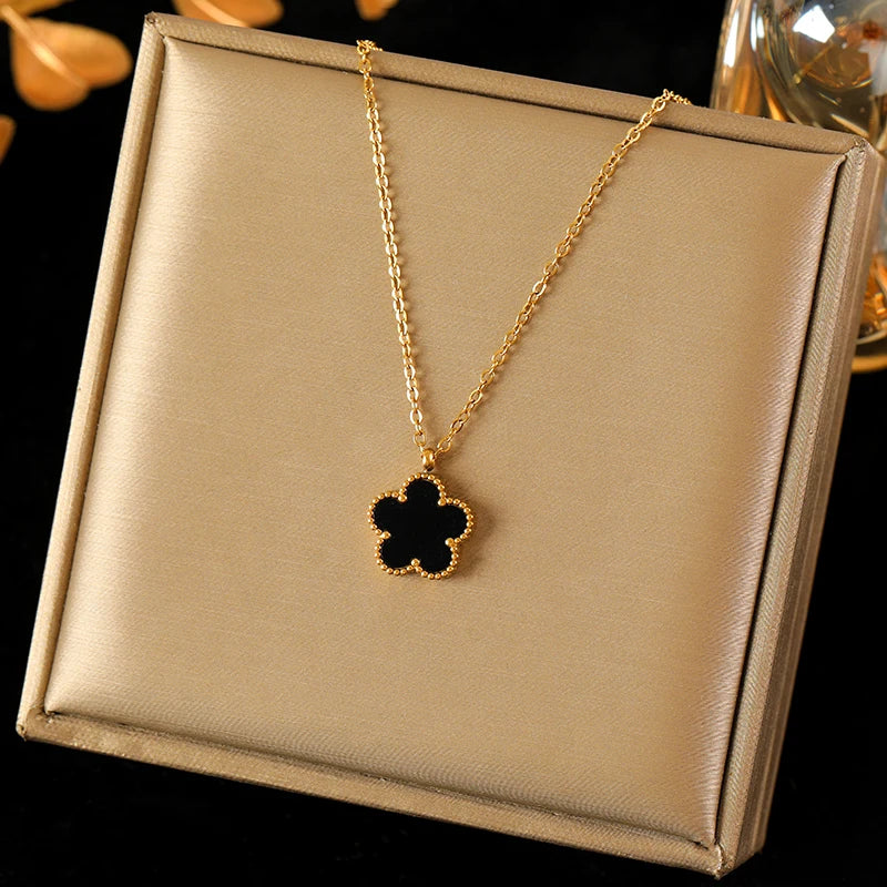 Luminous Frost: Eternal Plum Blossom Choker