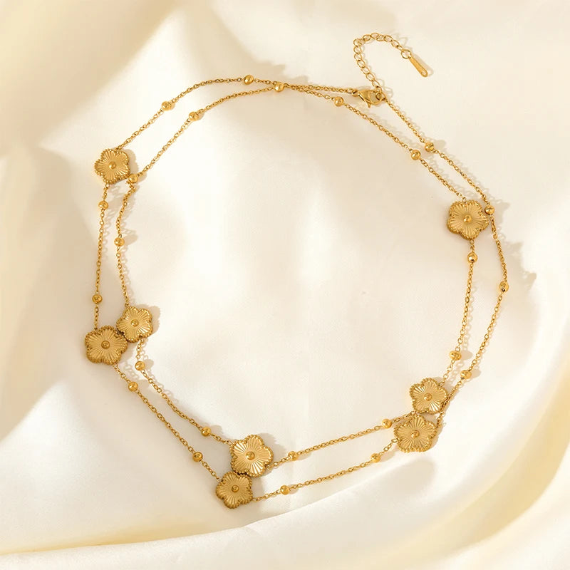 Luminous Frost: Eternal Plum Blossom Choker