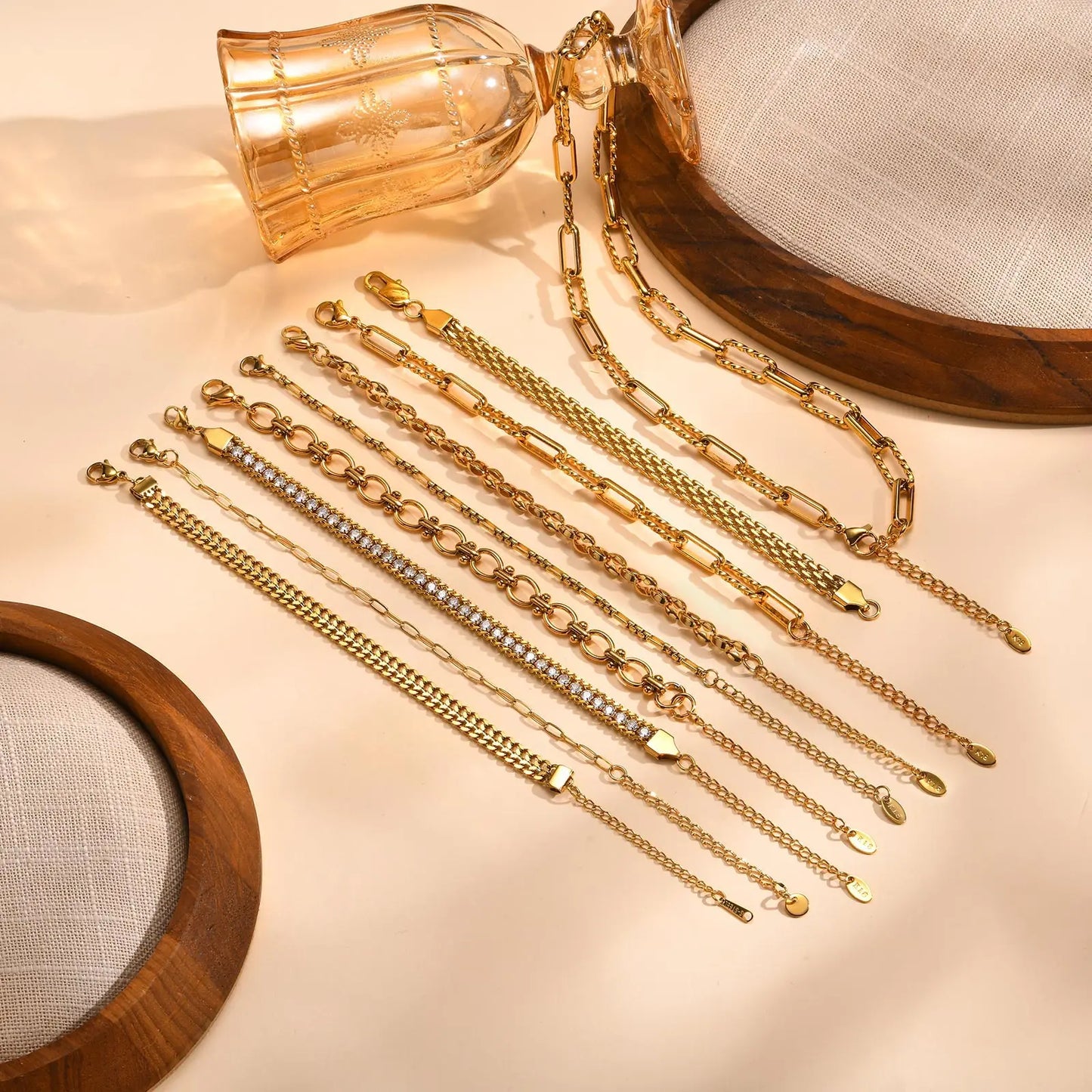 Aurora Twist Paperclip Chain Bracelet