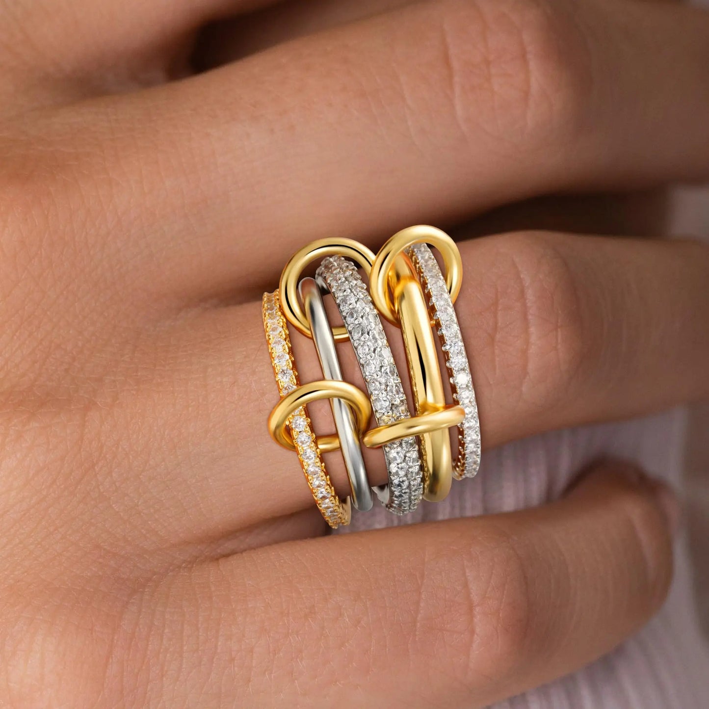 Bague double-layer Élégance