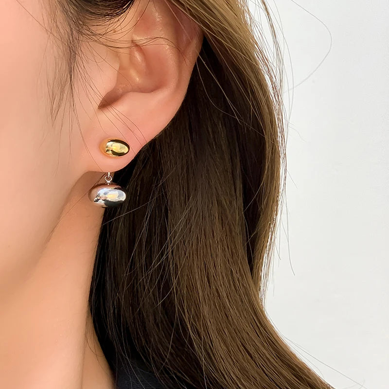 Liora Two-Tone Water Drop Earrings