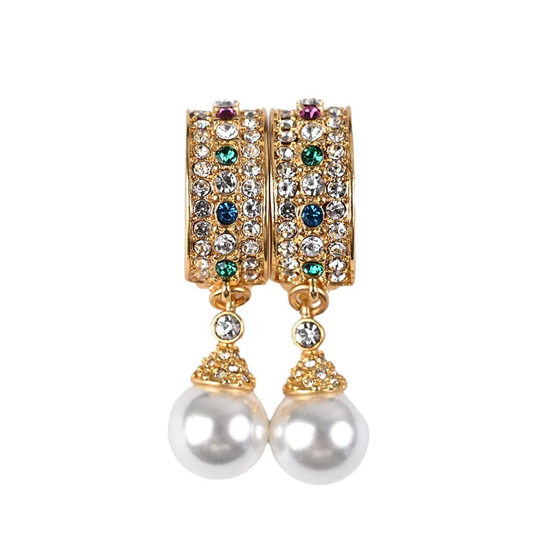 Éloise Gold Plated Pearl Ear Clips