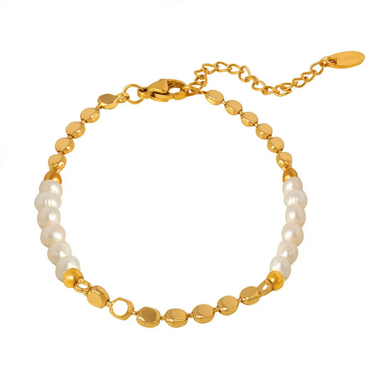 Celeste Lariat Pearl Drop Necklace