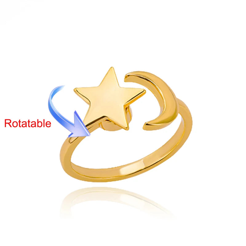 Serena Four-Leaf Clover Rotating Ring