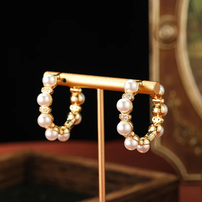 Éclat Pearl Hoops