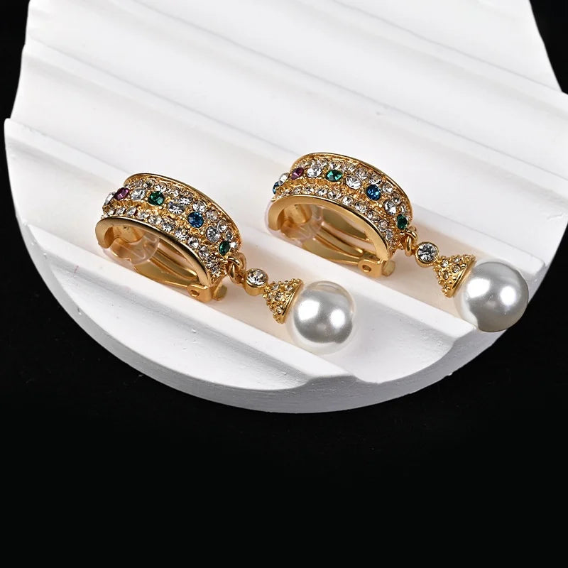 Éloise Gold Plated Pearl Ear Clips