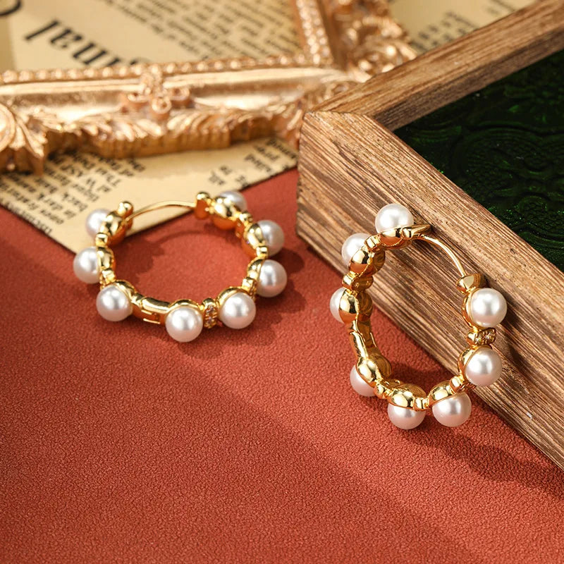Éclat Pearl Hoops