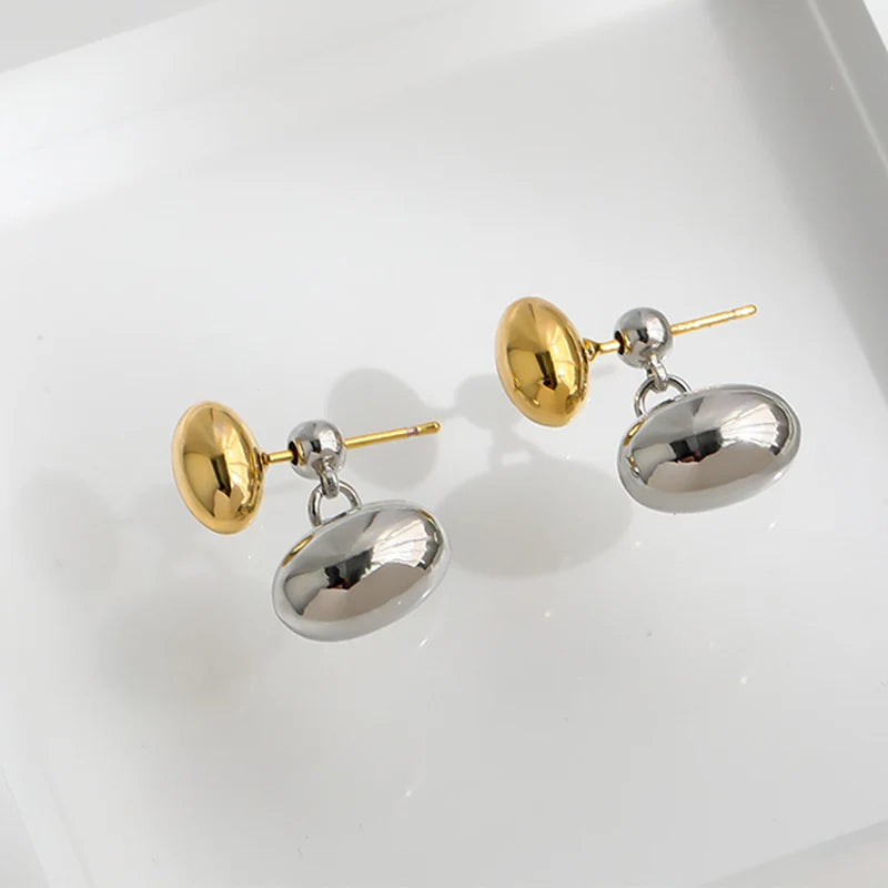 Liora Two-Tone Water Drop Earrings