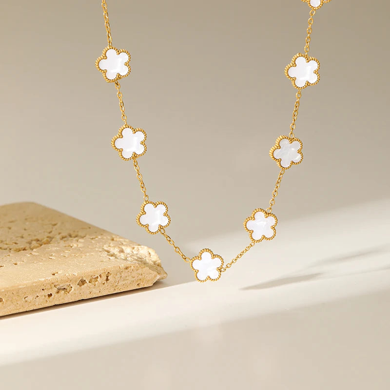 Luminous Frost: Eternal Plum Blossom Choker